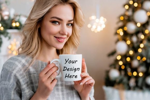 Download Christmas White Mug Mockup - Christmas white mug mockup Collection